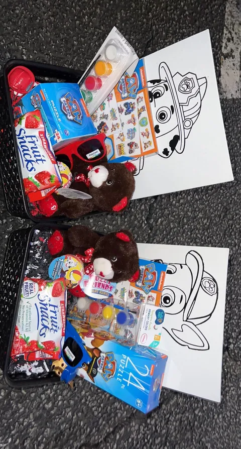 Paw Patrol-themed kids gift baskets